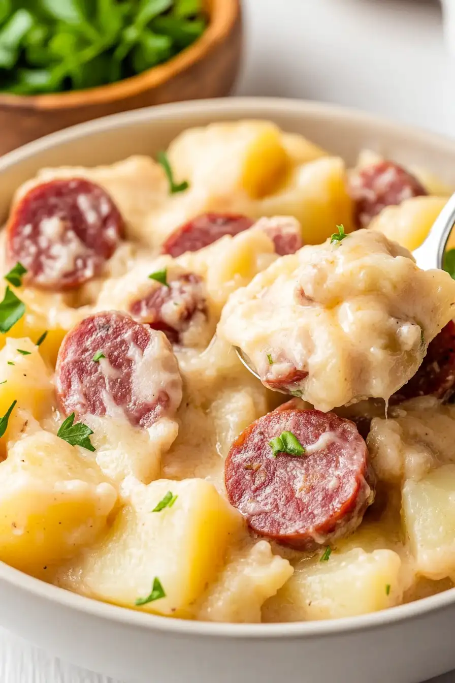 Delicious Slow Cooker Kielbasa and Potatoes