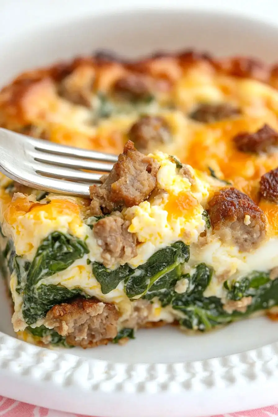 Tasty Spinach Egg Casserole