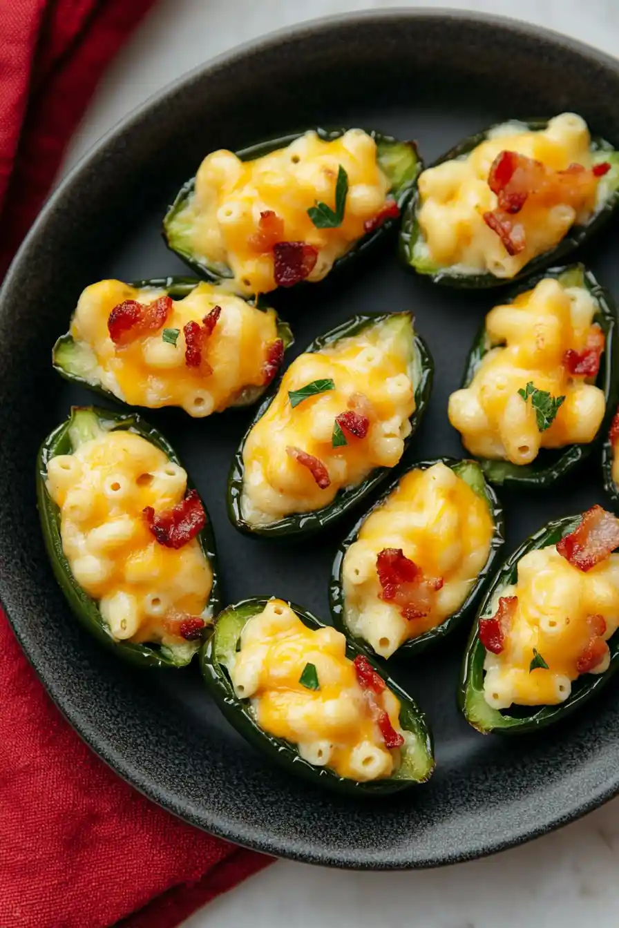 Baked Jalapeno Popper Mac and Cheese Bites