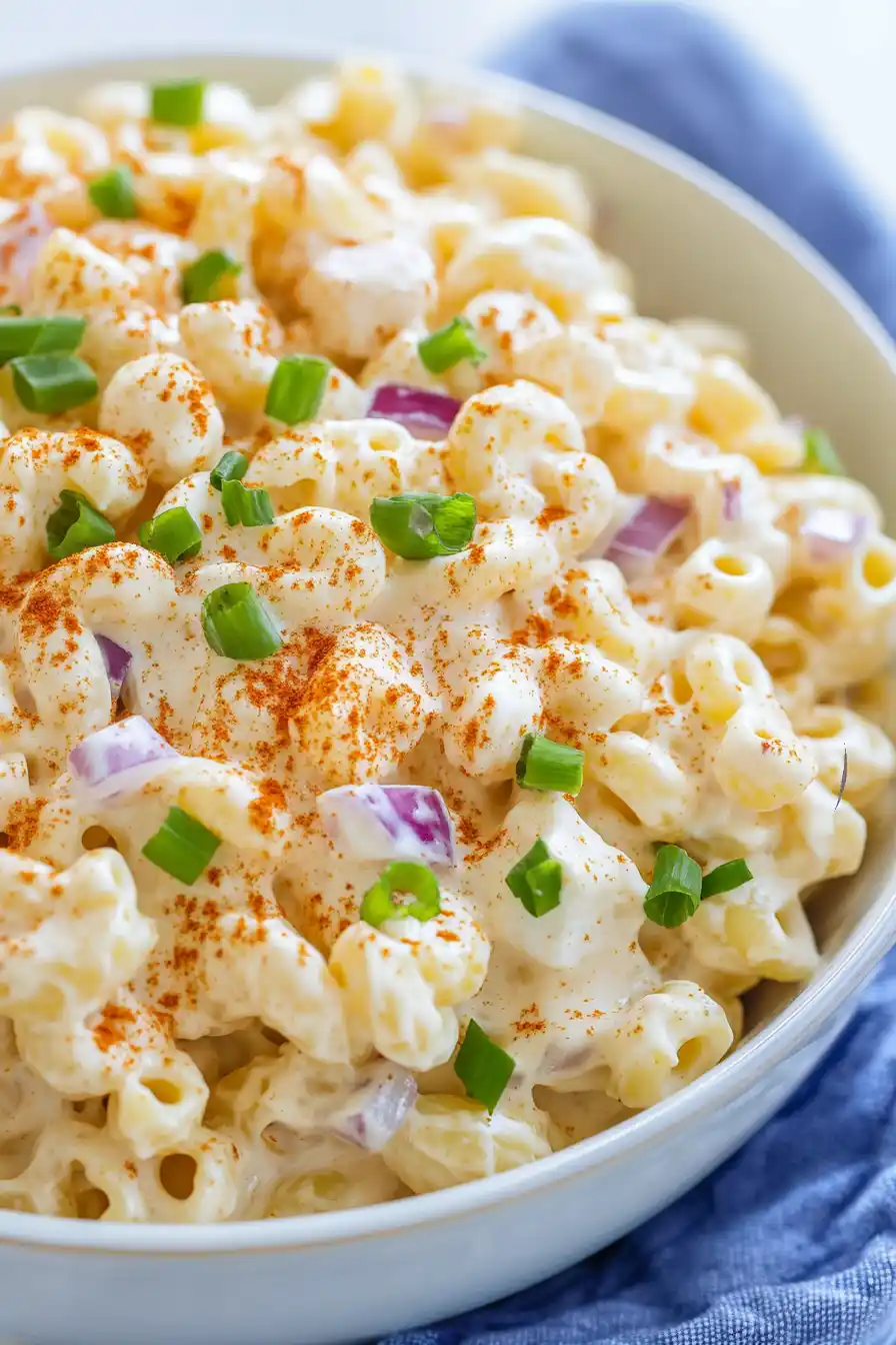 Tasty Deviled Eggs Pasta Salad