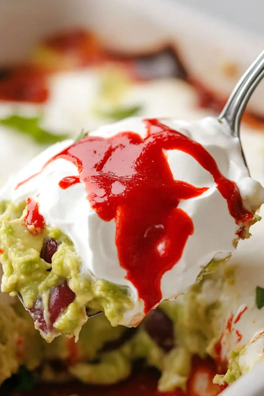 Tasty Halloween Seven Layer Dip