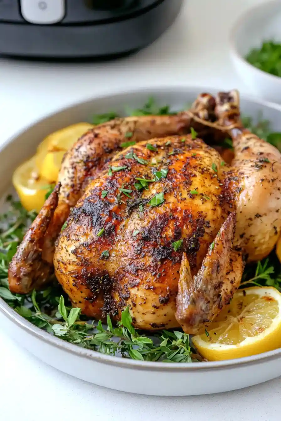 Savory Air Fryer Roasted Chicken Recipe