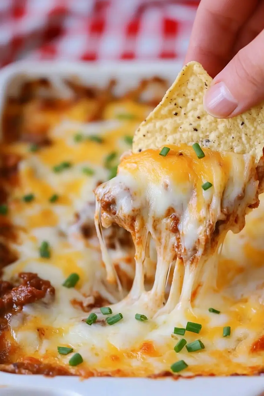 Hearty Chili Sour Cream Cheese Dip