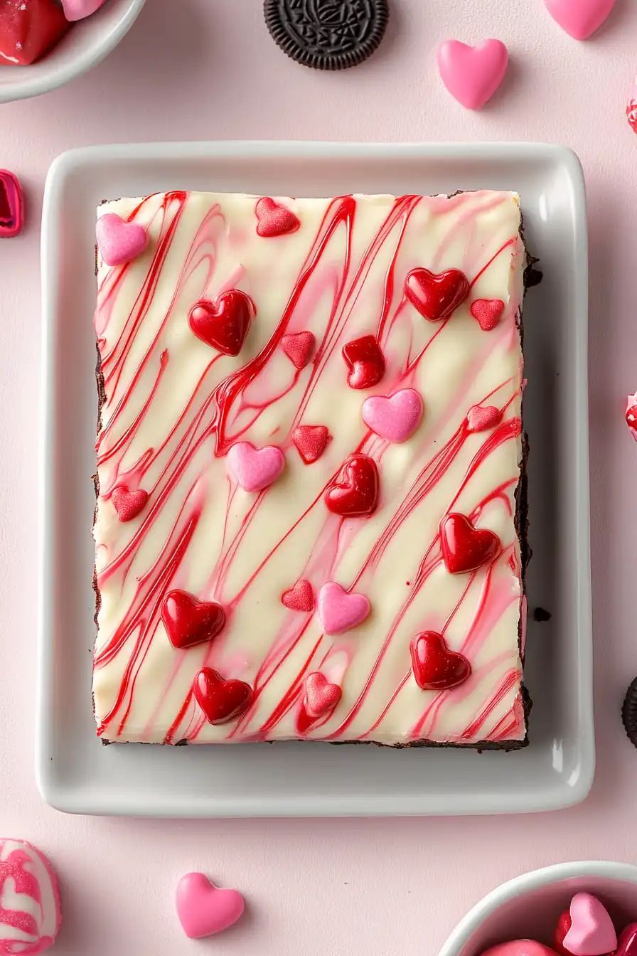 Easy Valentine's Oreo Bark
