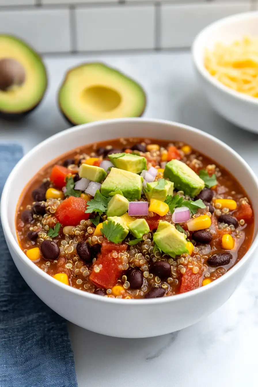 Hearty Slow Cooker Quinoa Chili