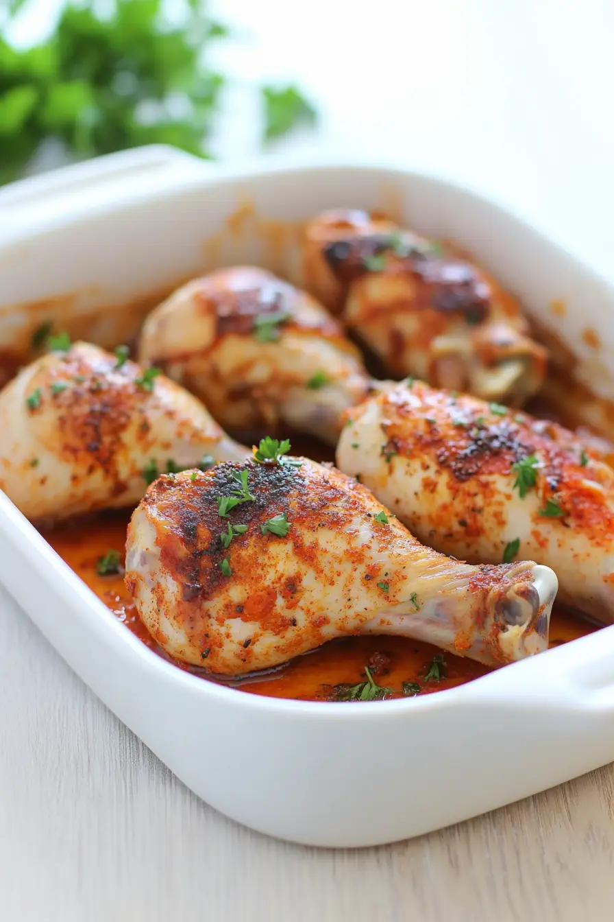 Healthy Roasted Chicken Legs and Thighs