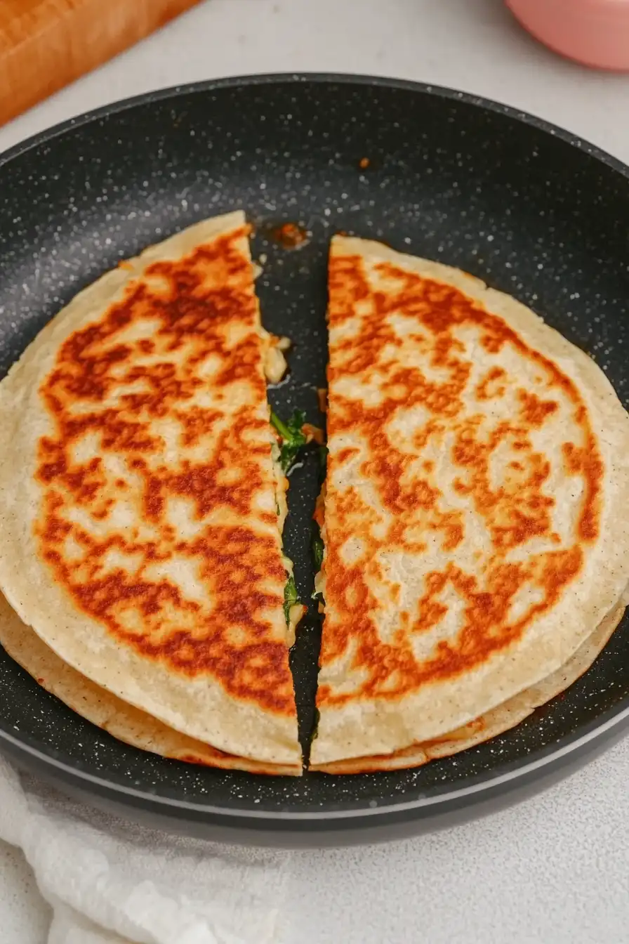 Cheesy Spinach Quesadilla