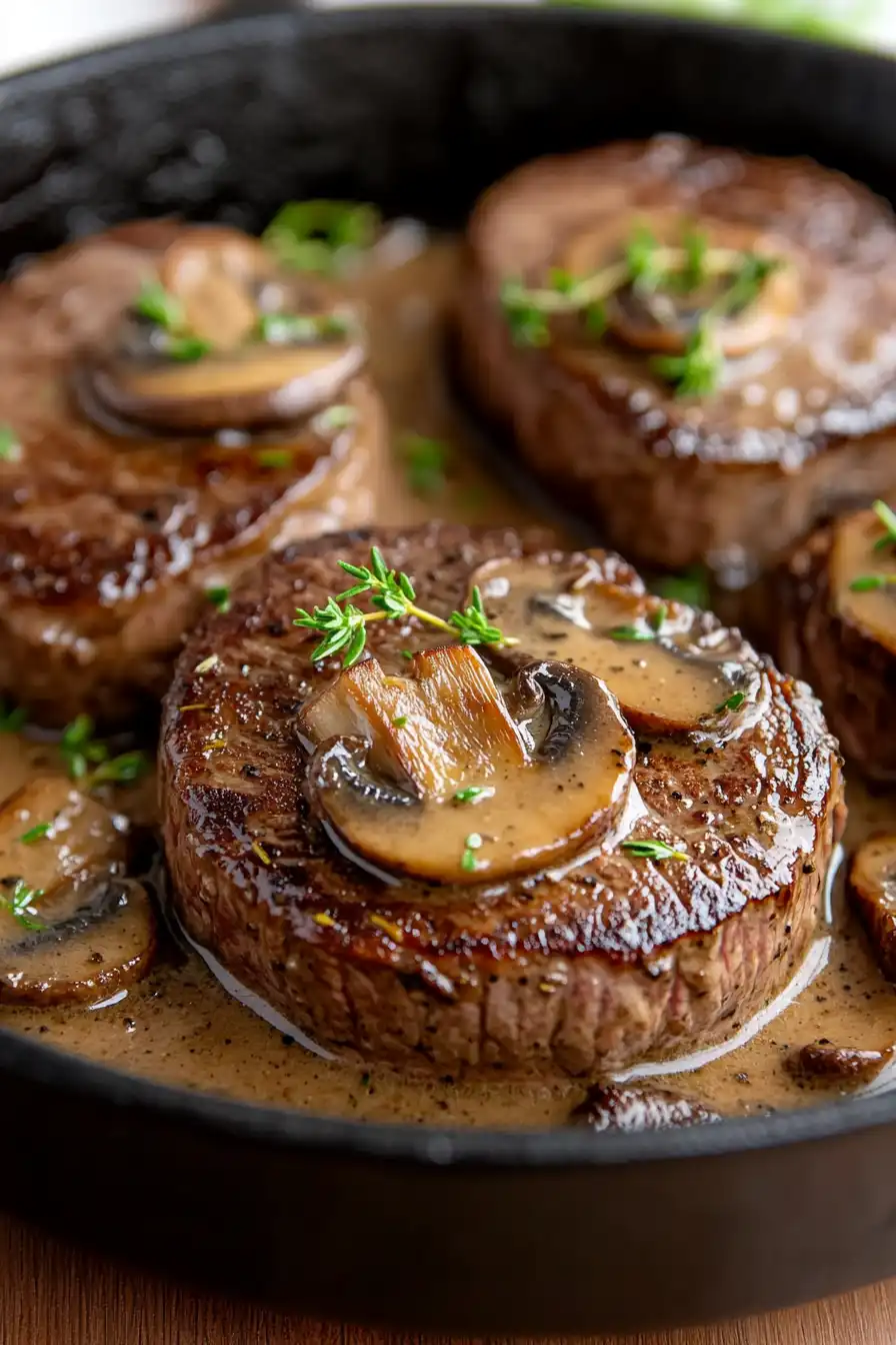 Flavorsome Filet Mignon with Mushroom Sauce