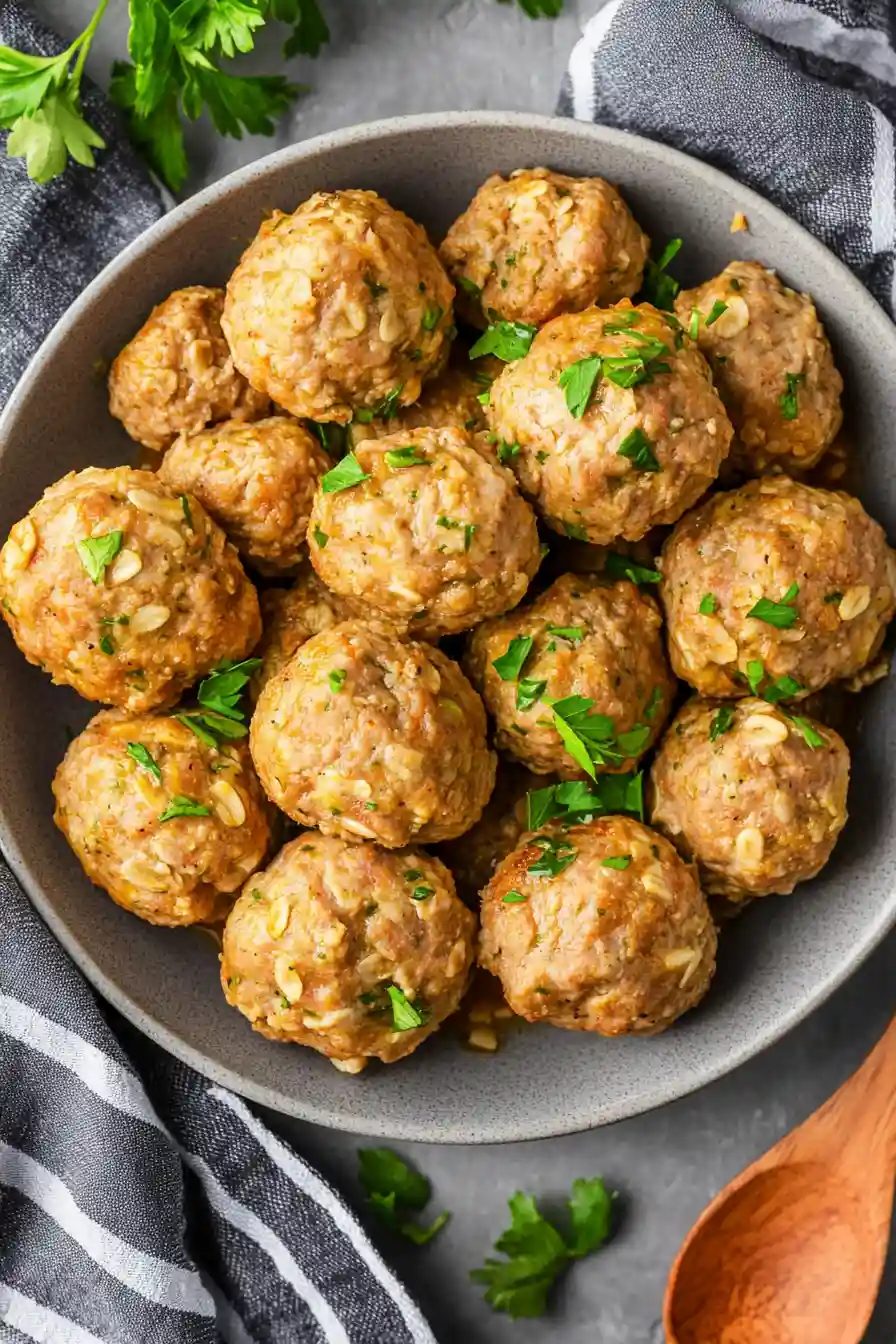 Tasty Turkey Meatballs with Oatmeal Recipe