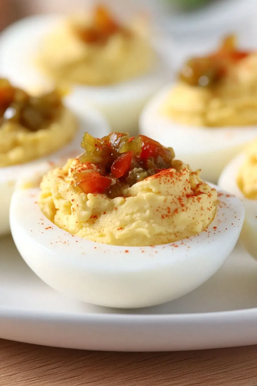 Savory Deviled Eggs with Sweet Relish