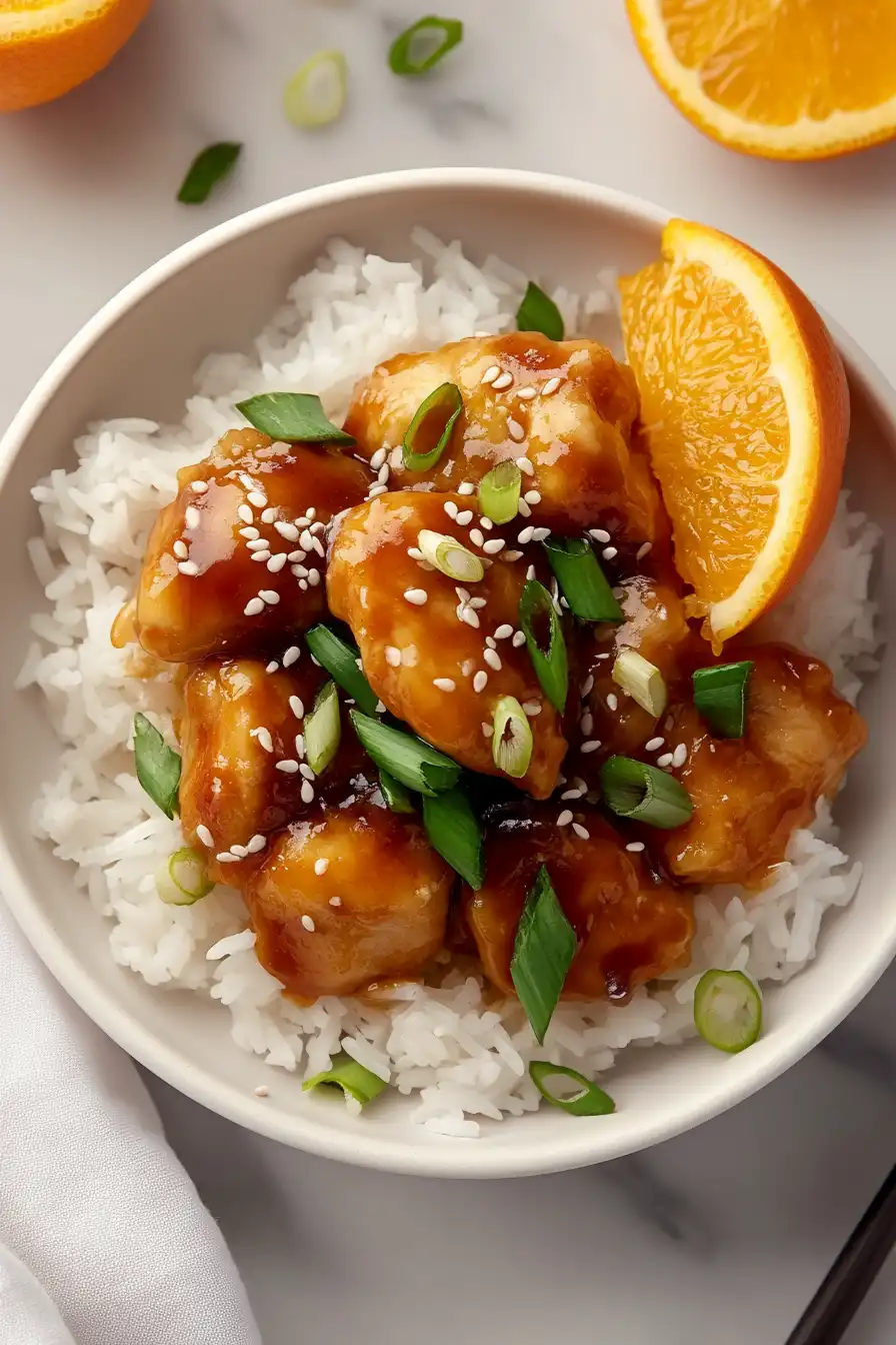 Savory Slow Cooker Orange Chicken