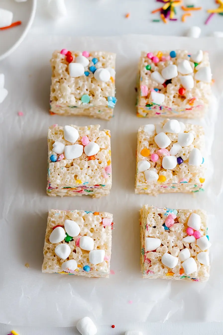 Tasty Rice Krispies with Sprinkles