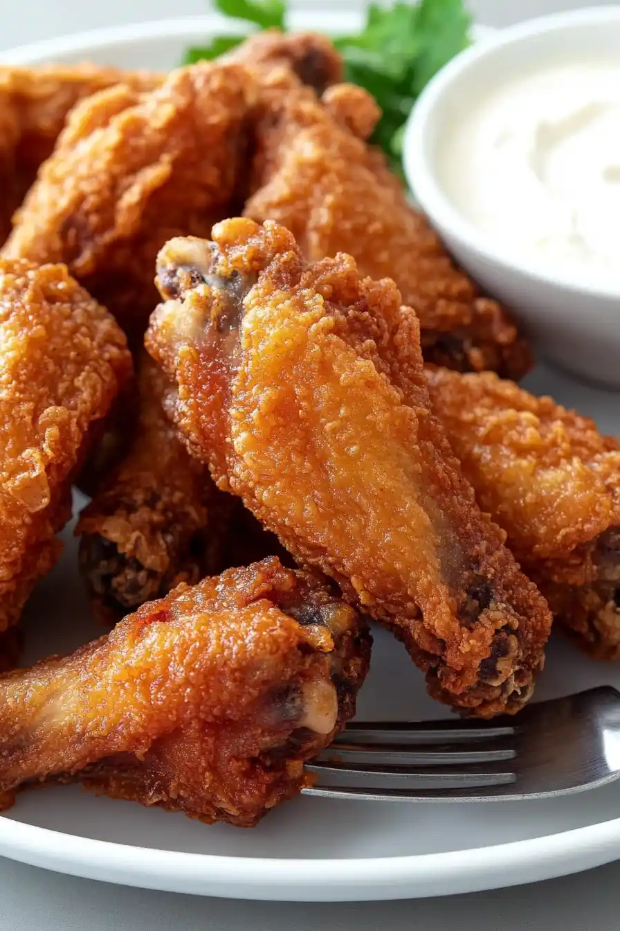 Flavorful Deep Fried Chicken Wings