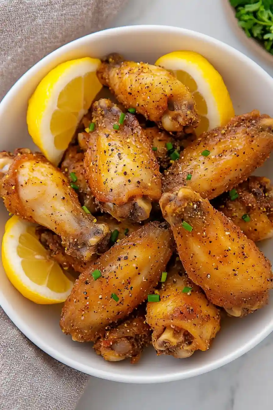 Quick Lemon Pepper Chicken Wings