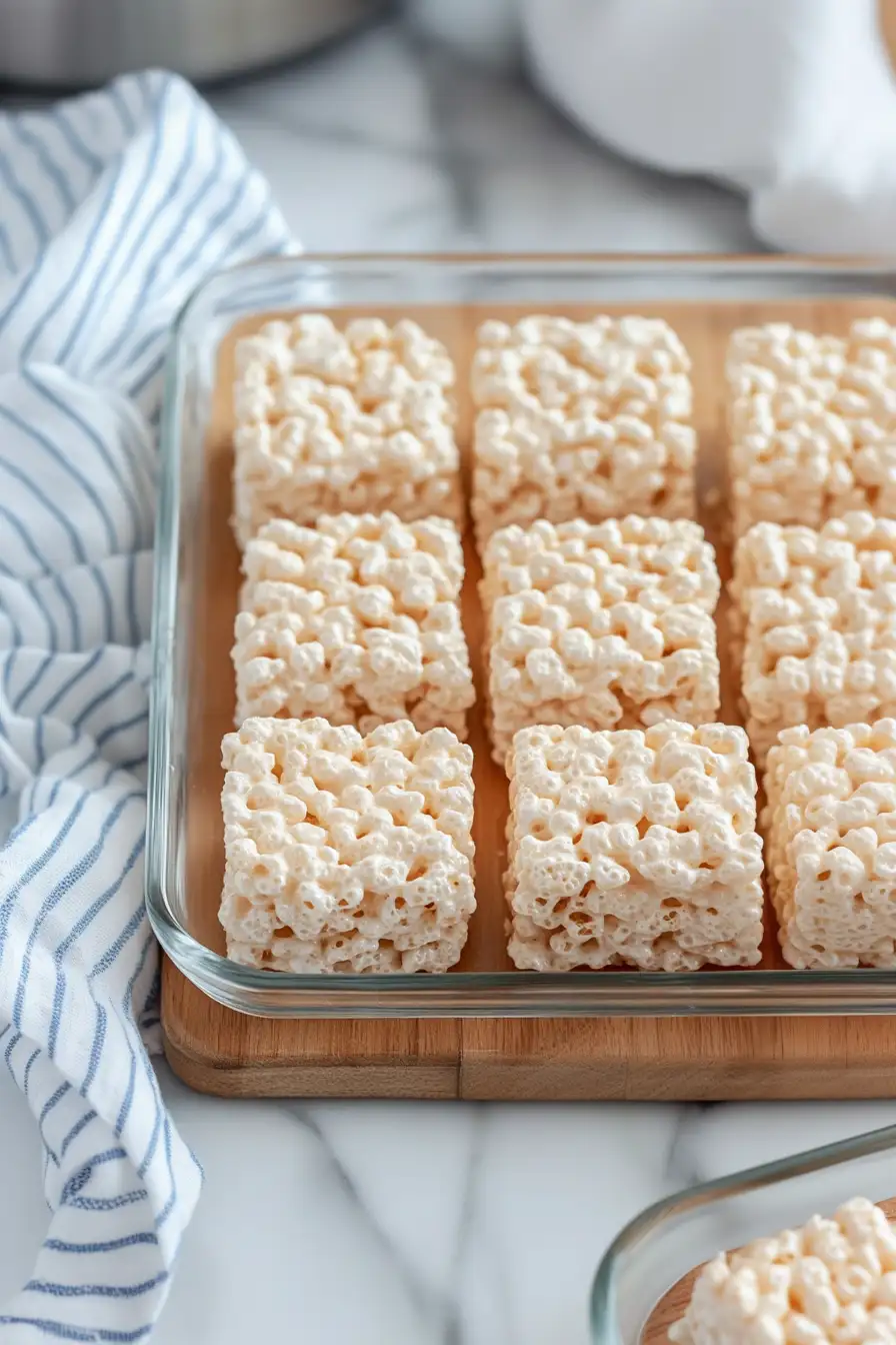Crispy Rice Krispies with Marshmallow Fluff