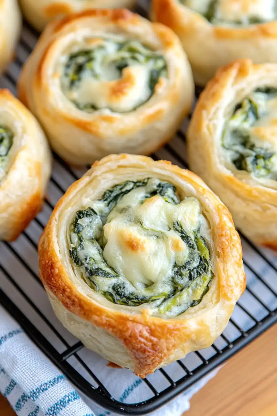 Delicious Spinach Pinwheels with Pizza Dough