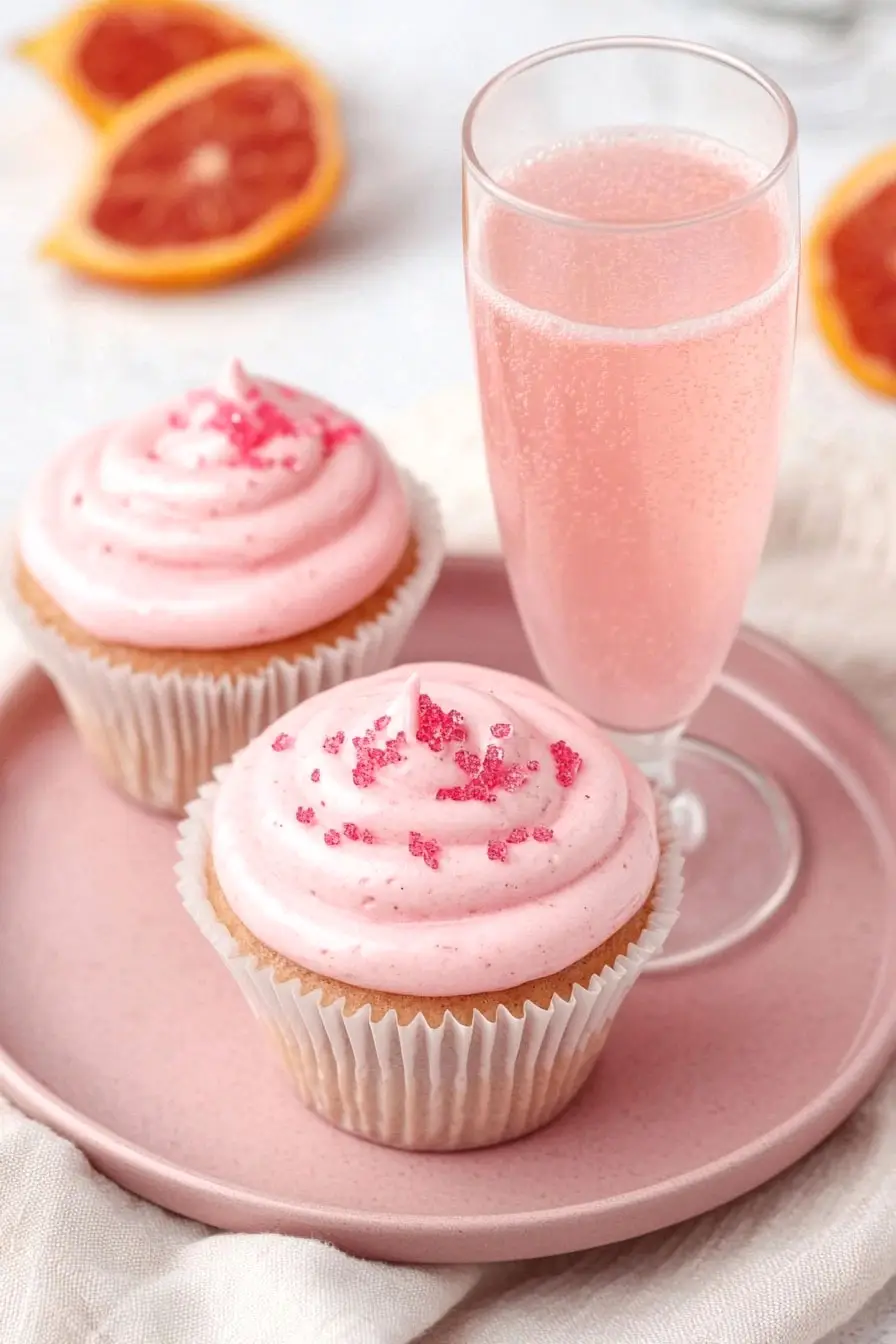 Perfect Vegan Pink Champagne Cupcakes