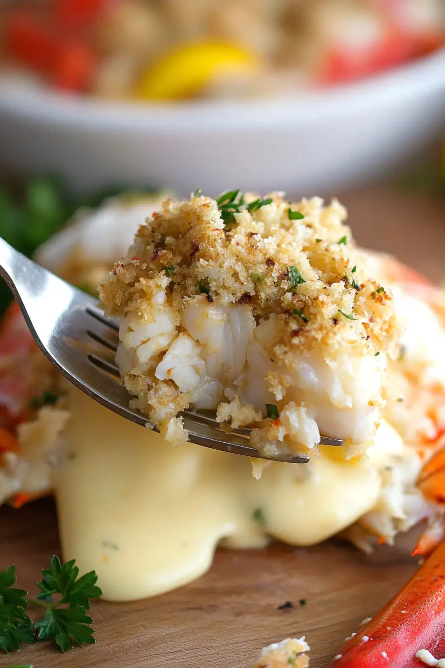 Quick Crab Stuffed Lobster Tails