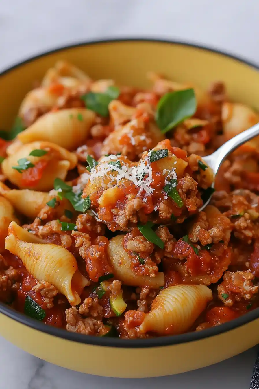 Flavorful Healthy Ground Turkey Pasta
