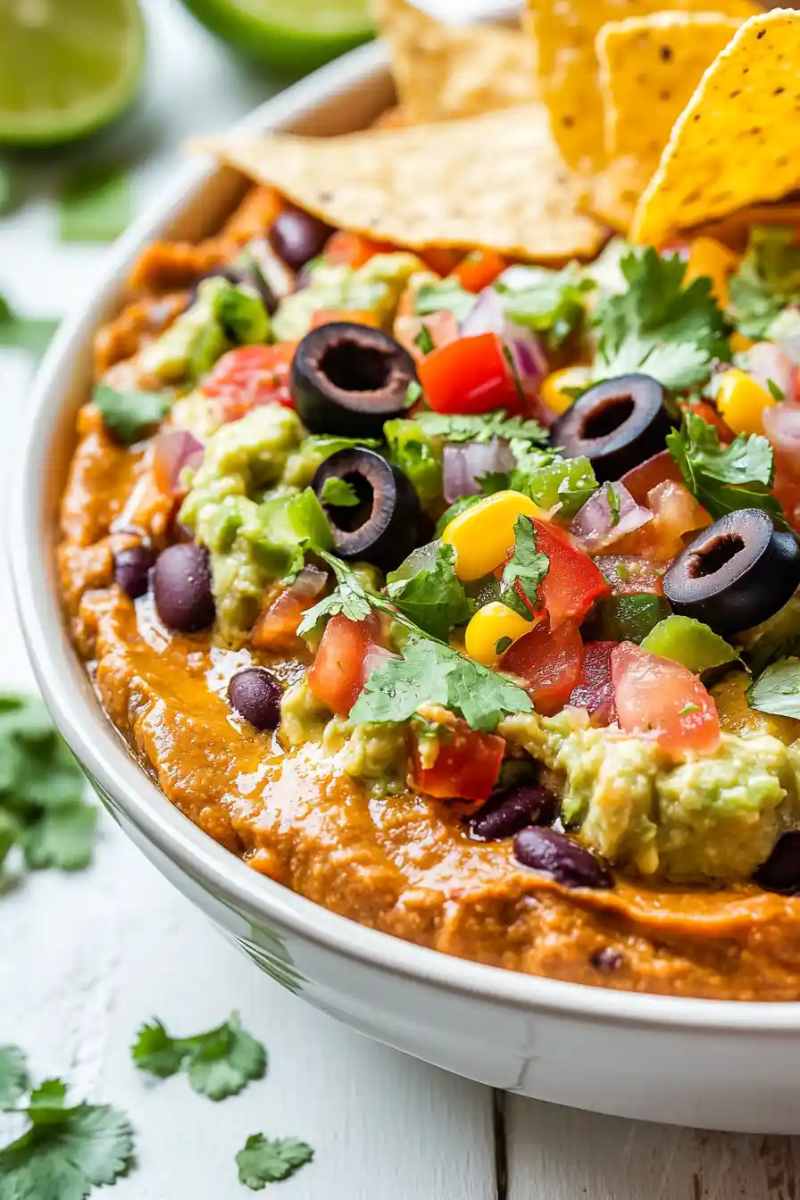 Creamy Vegan Seven Layer Dip
