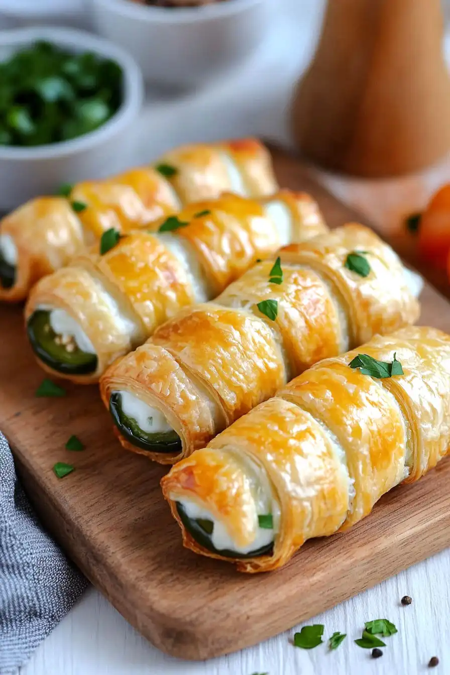 Tasty Puff Pastry Jalapeno Poppers
