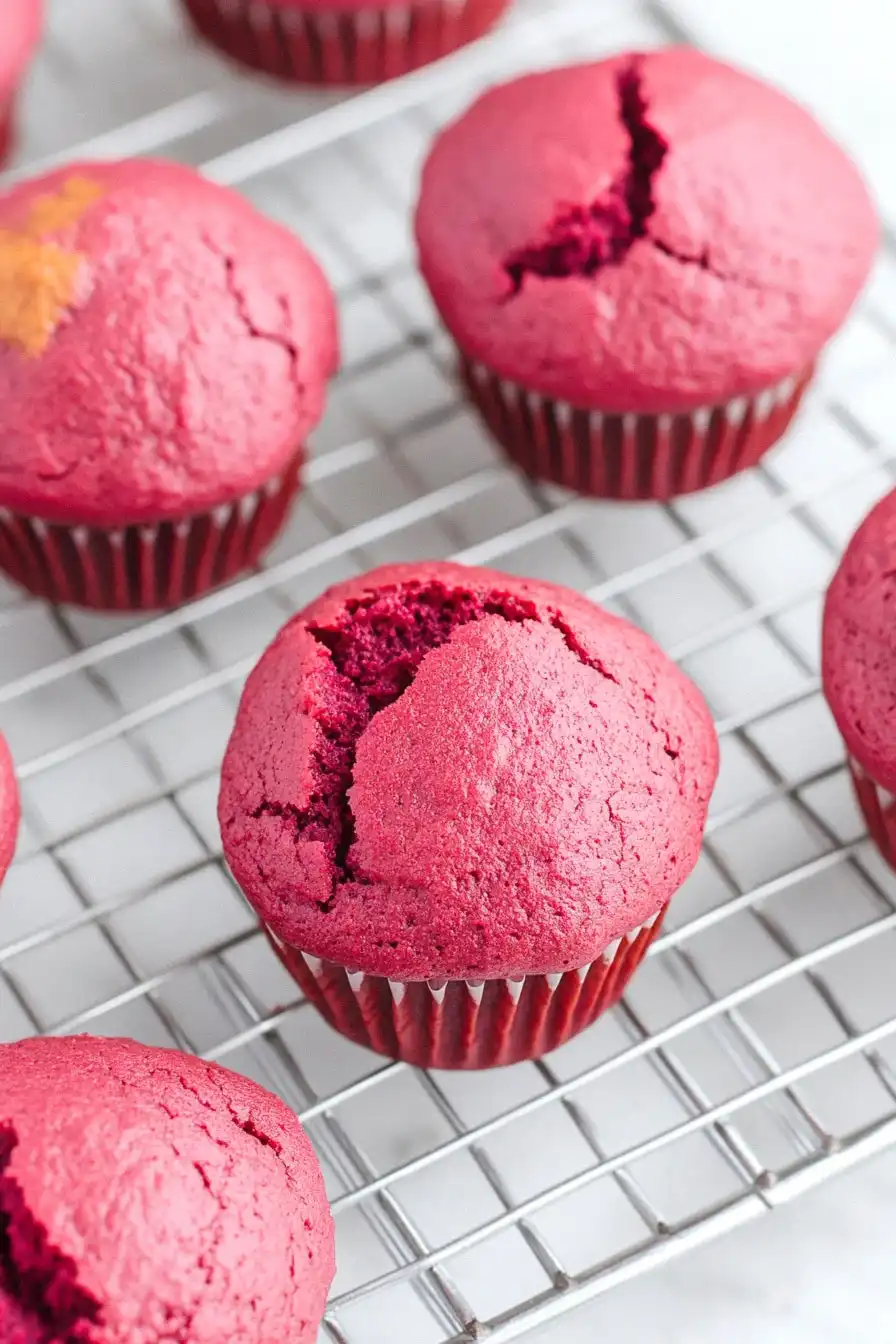 Fluffy Beet Muffins