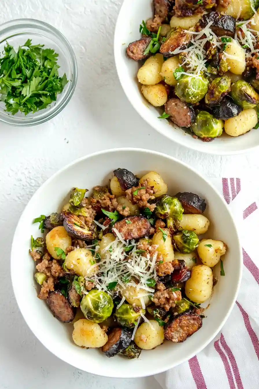 Delicious Gnocchi with Brussels Sprouts