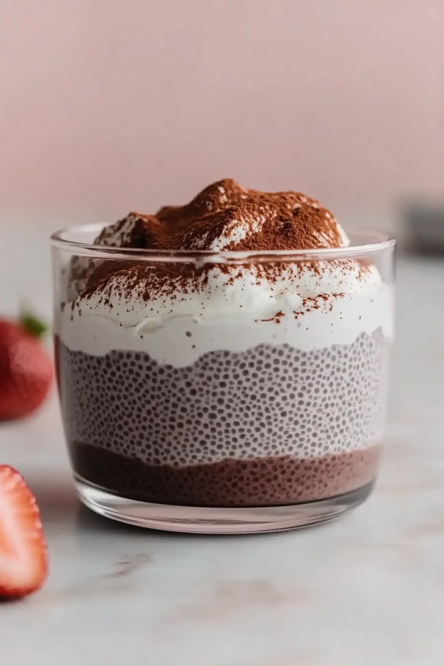 Indulgent Tiramisu Chia Seed Pudding