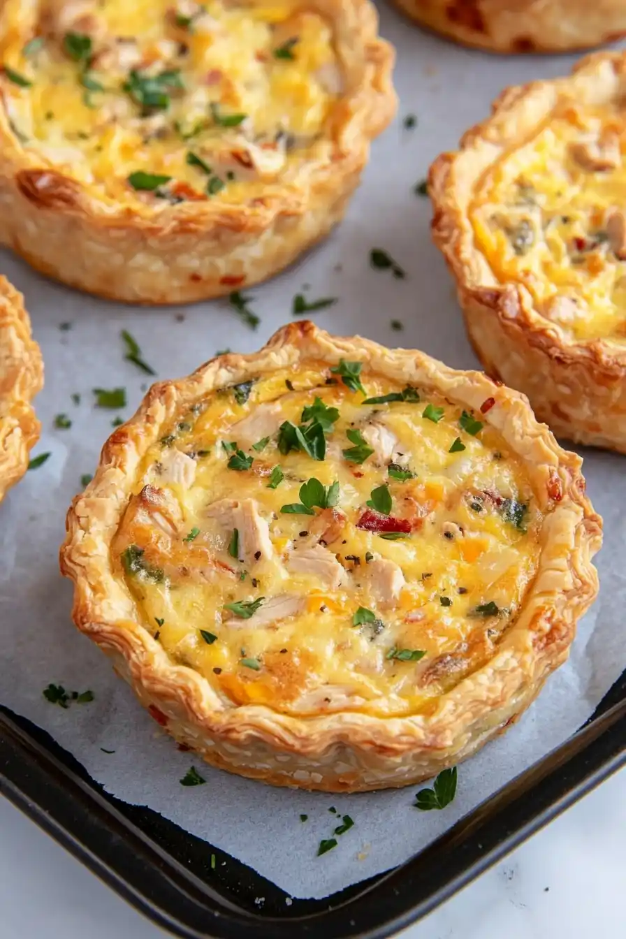 Easy Mini Chicken Quiche Recipe