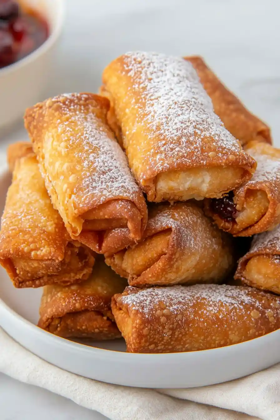 Juicy Cherry Pie Egg Rolls