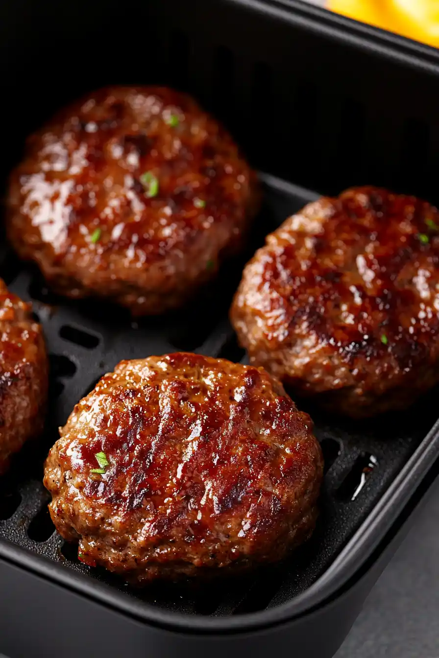 Seasoned Air Fryer Hamburger Patties