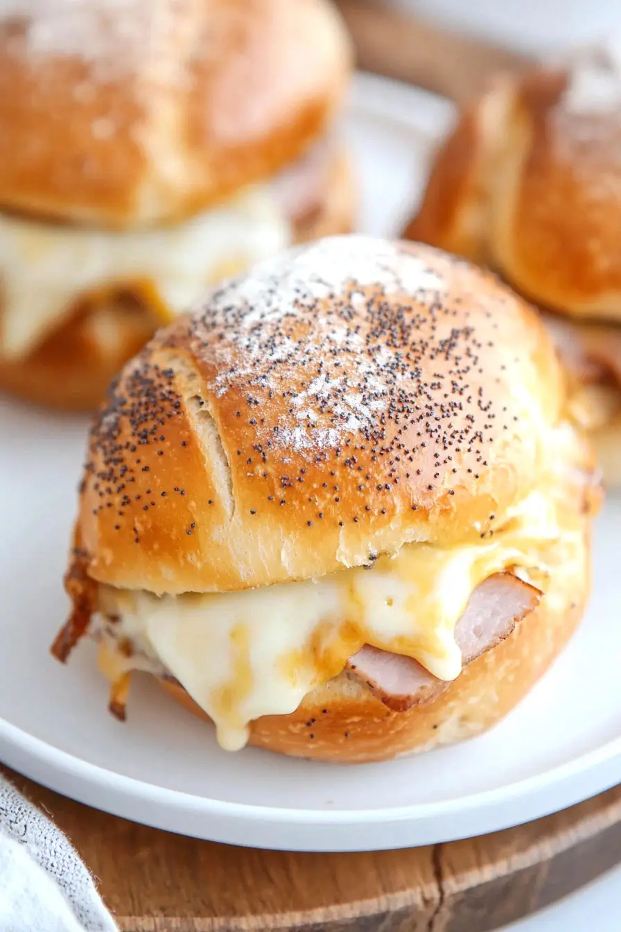 Tasty Ham and Cheese Pretzel Roll Sliders