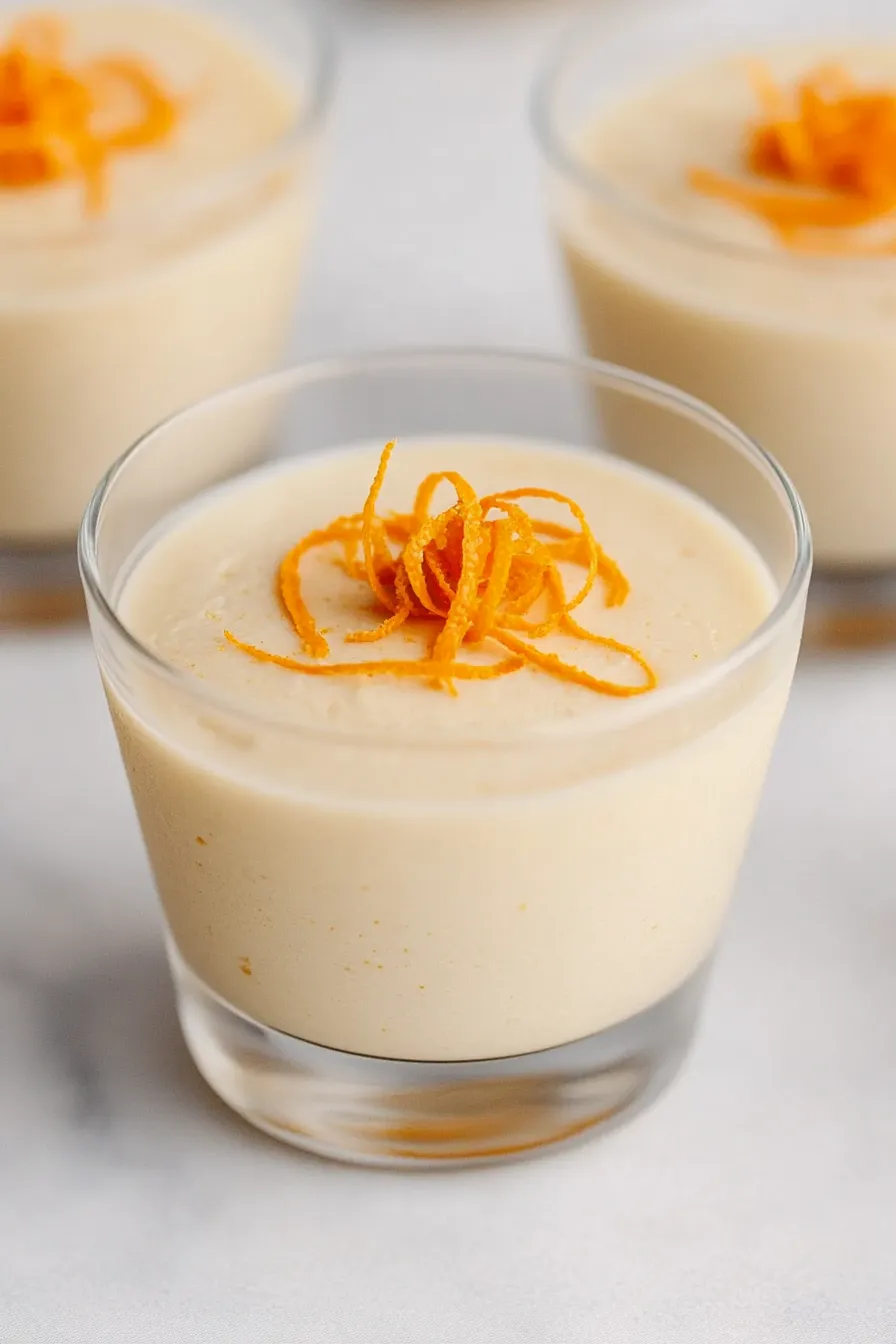 Creamy White Chocolate Orange Mousse