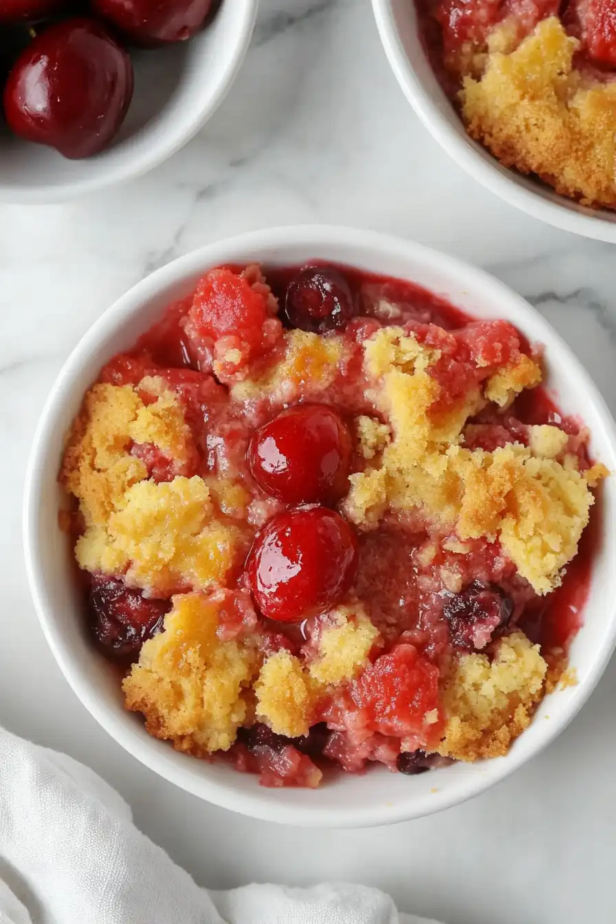 Quick Cherry Dump Cake