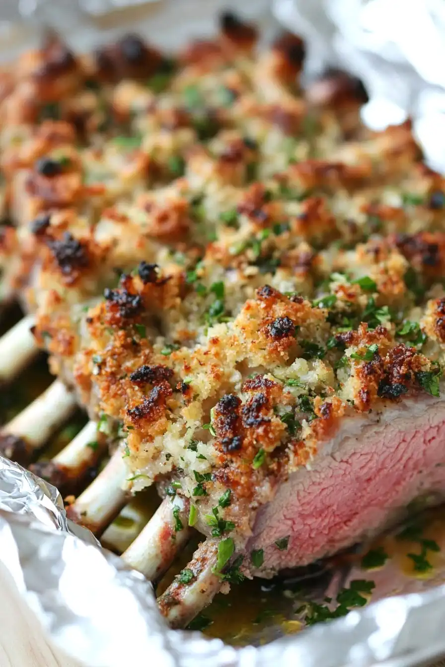 Savory Rack of Lamb Persillade