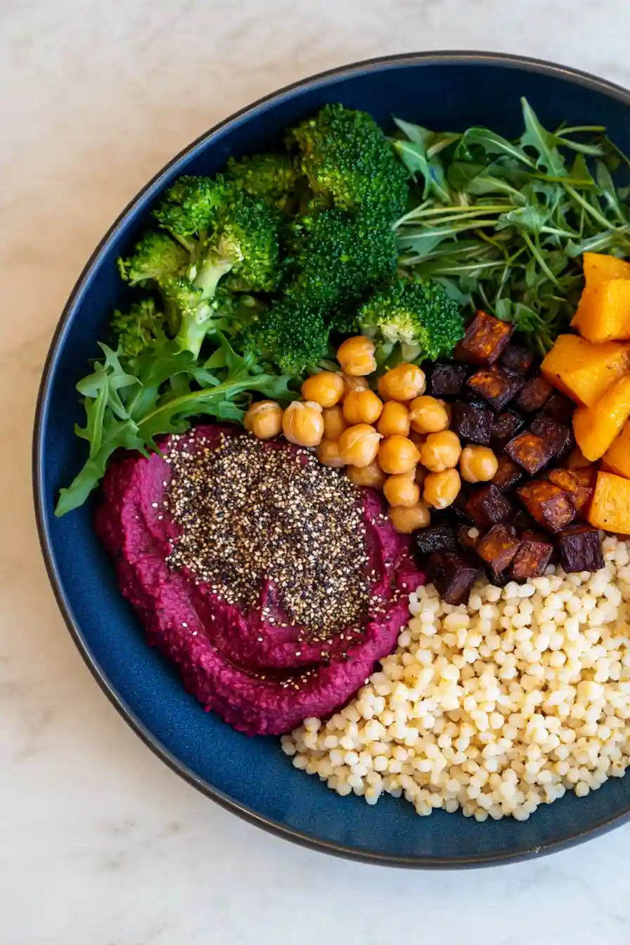Best Beet Hummus Buddha Bowl