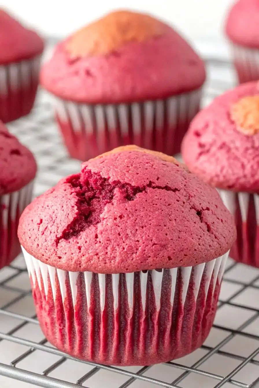 Fluffy Beet Muffins
