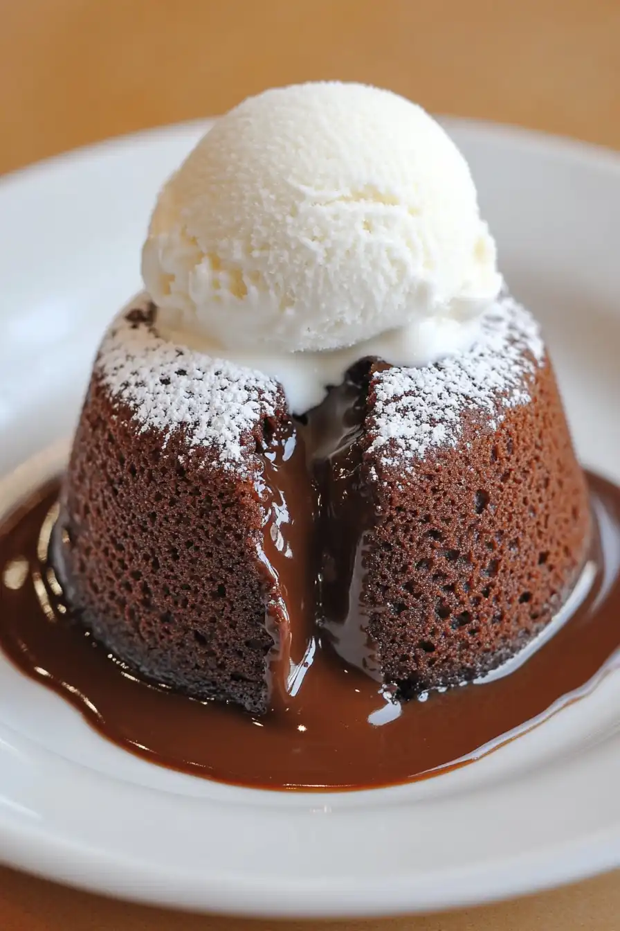 Gooey Chocolate Lava Cake for Valentine's Day