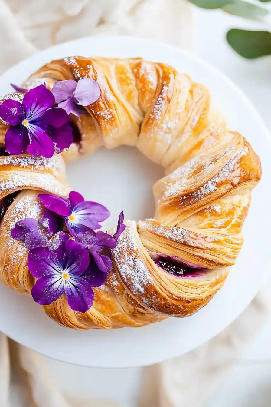 Quick Easter Puff Pastry Wreath