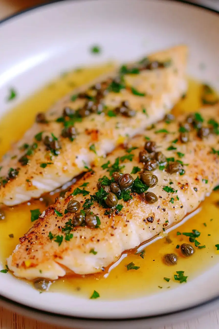 Juicy Red Snapper Piccata