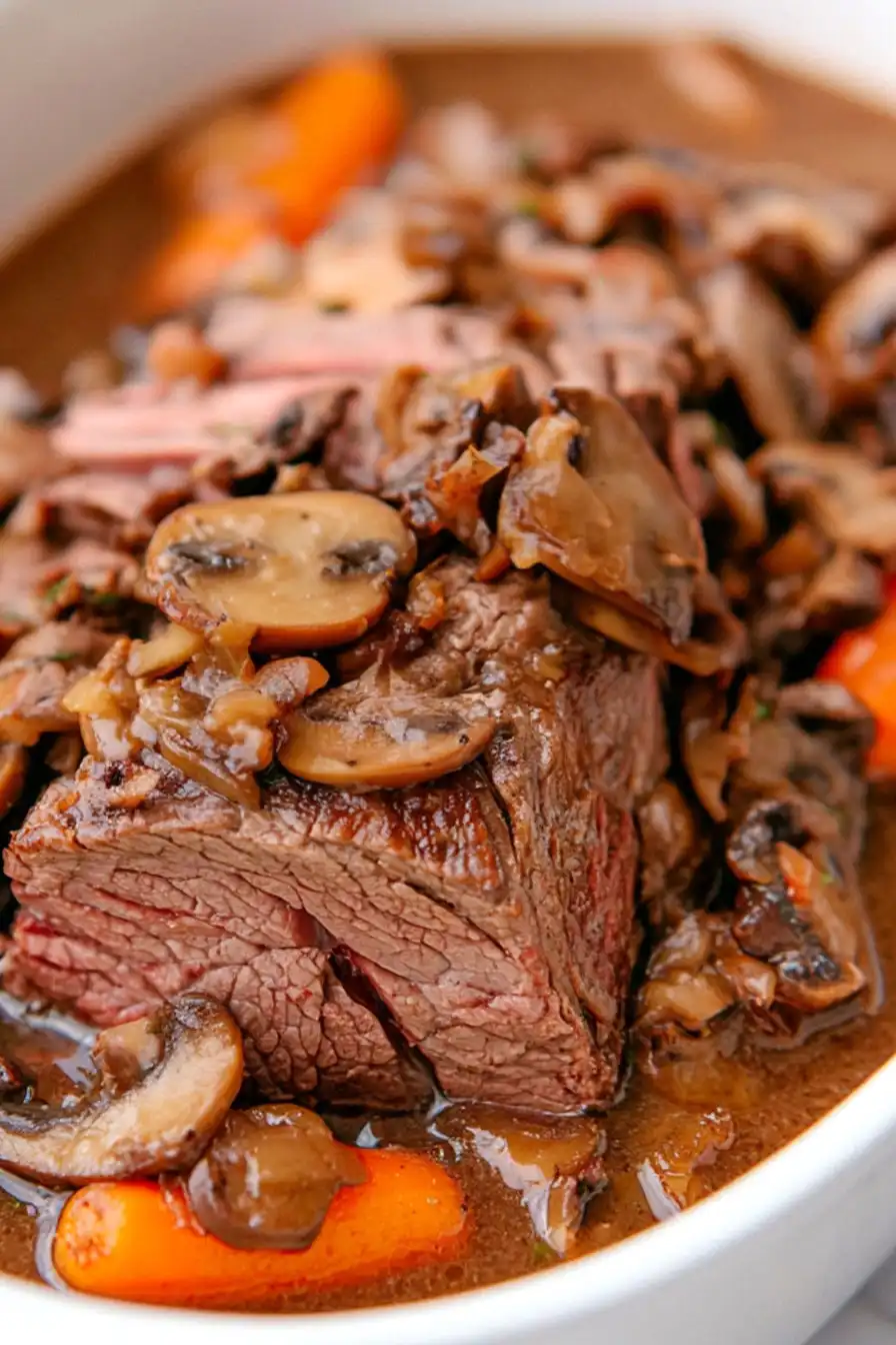 Slow Cooker Pot Roast with Mushrooms