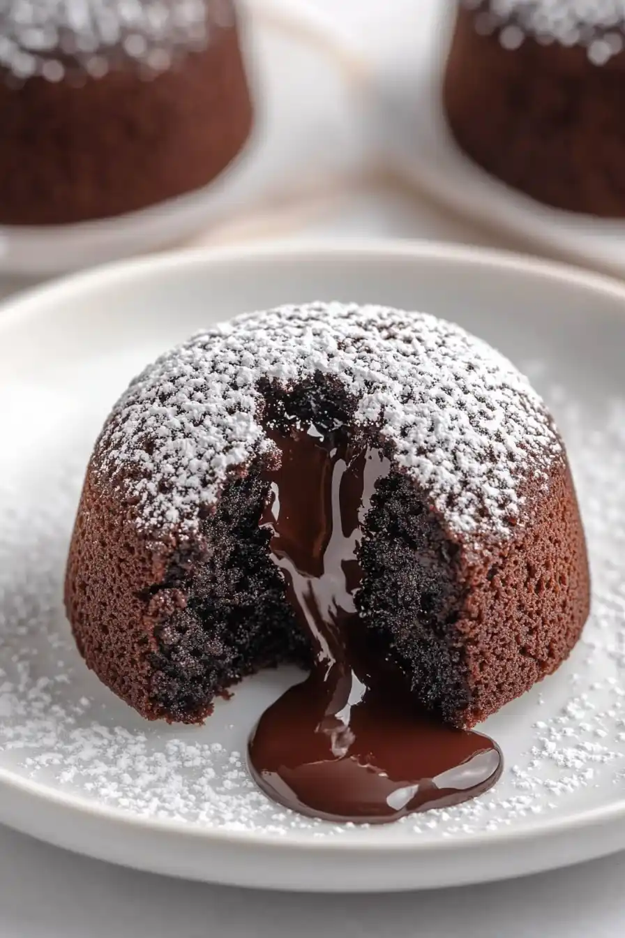 Gooey Chocolate Lava Cake No Eggs