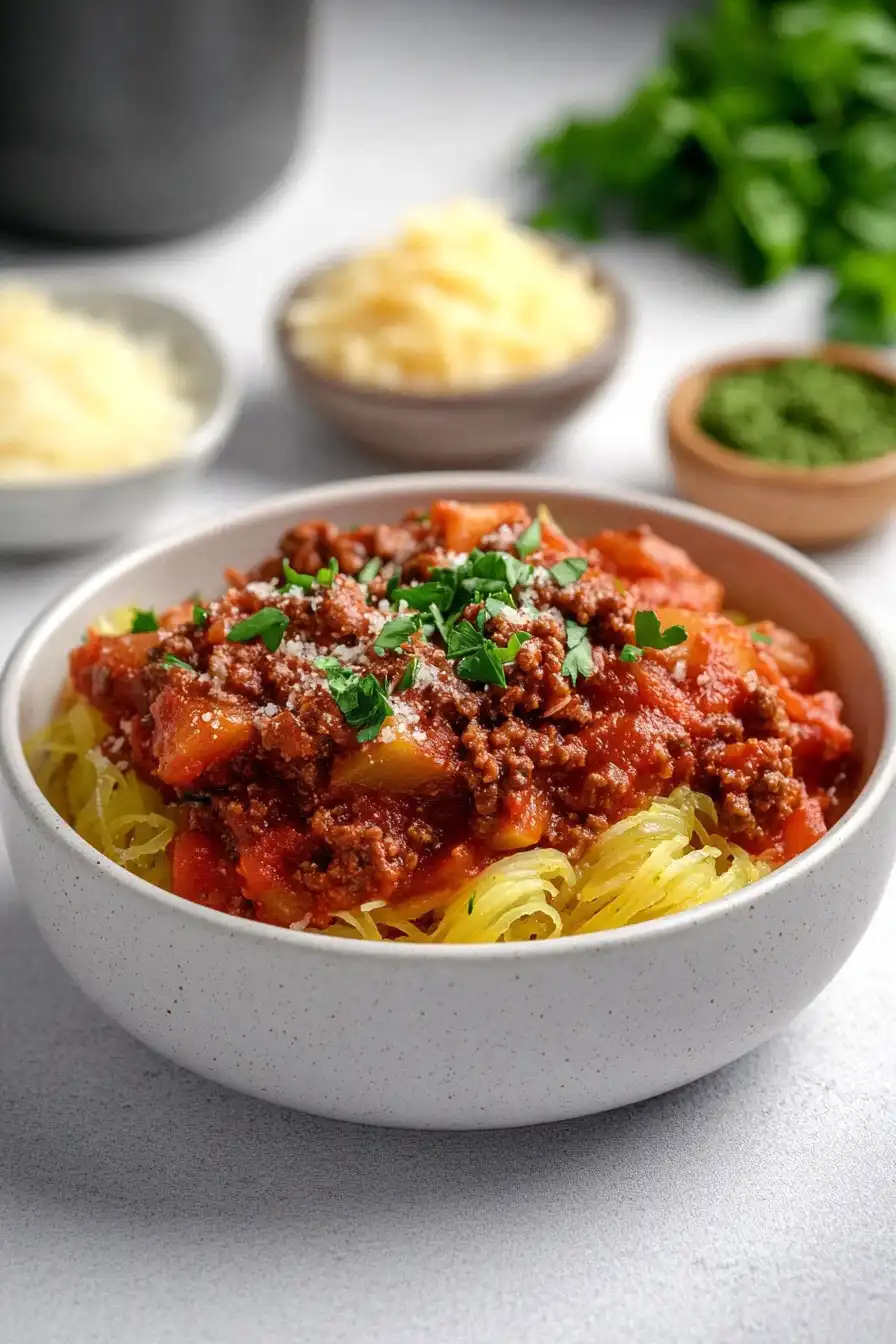 Easy Spaghetti Squash Bolognese Recipe