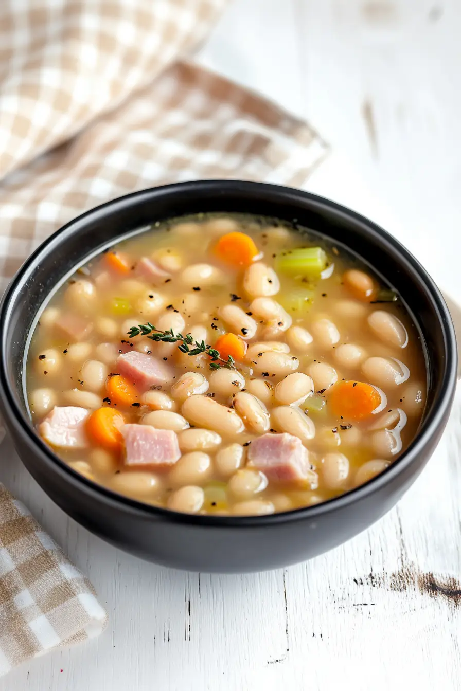 Healthy Instant Pot Ham and Bean Soup