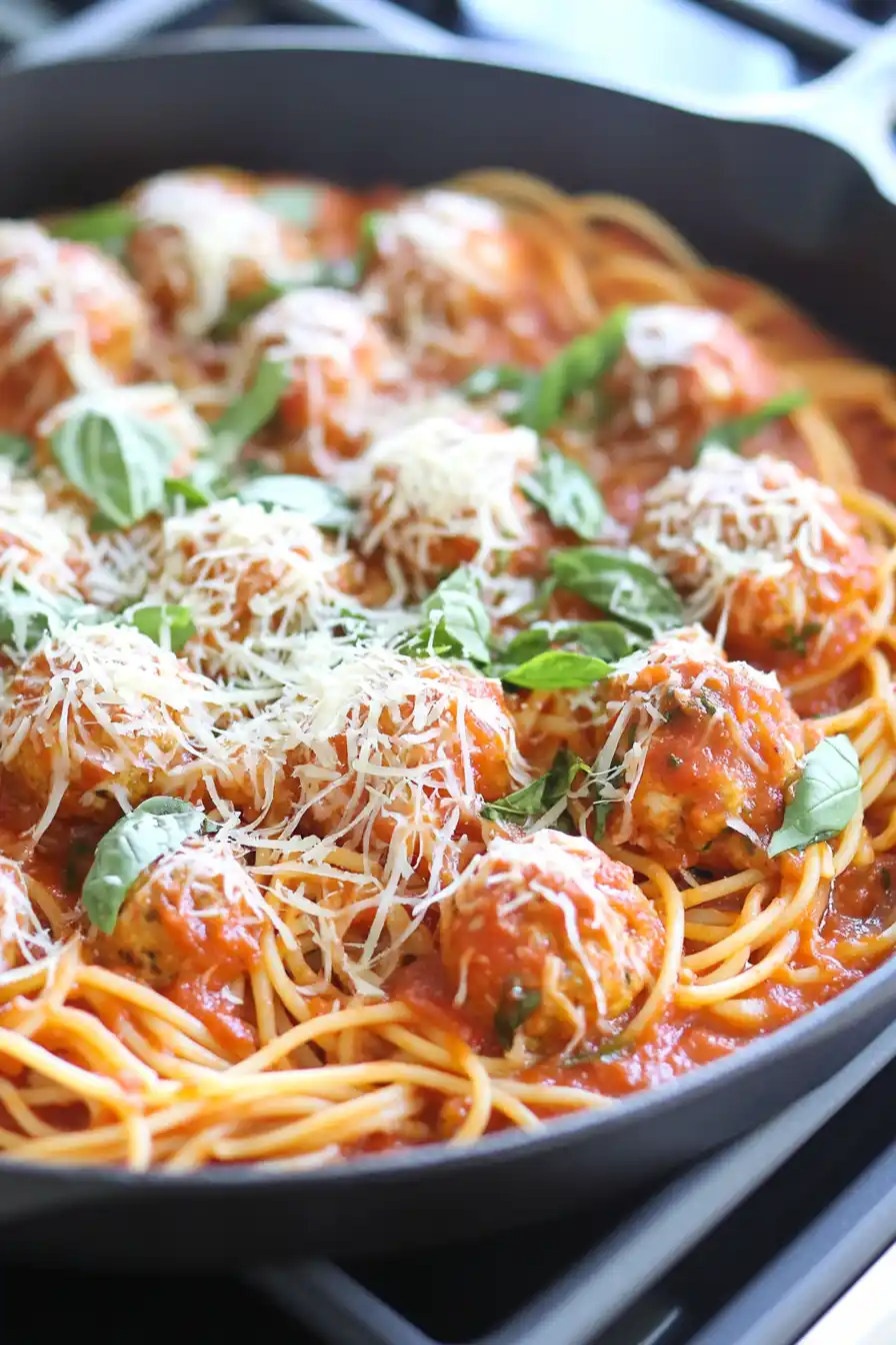 Classic High Protein Spaghetti and Meatballs