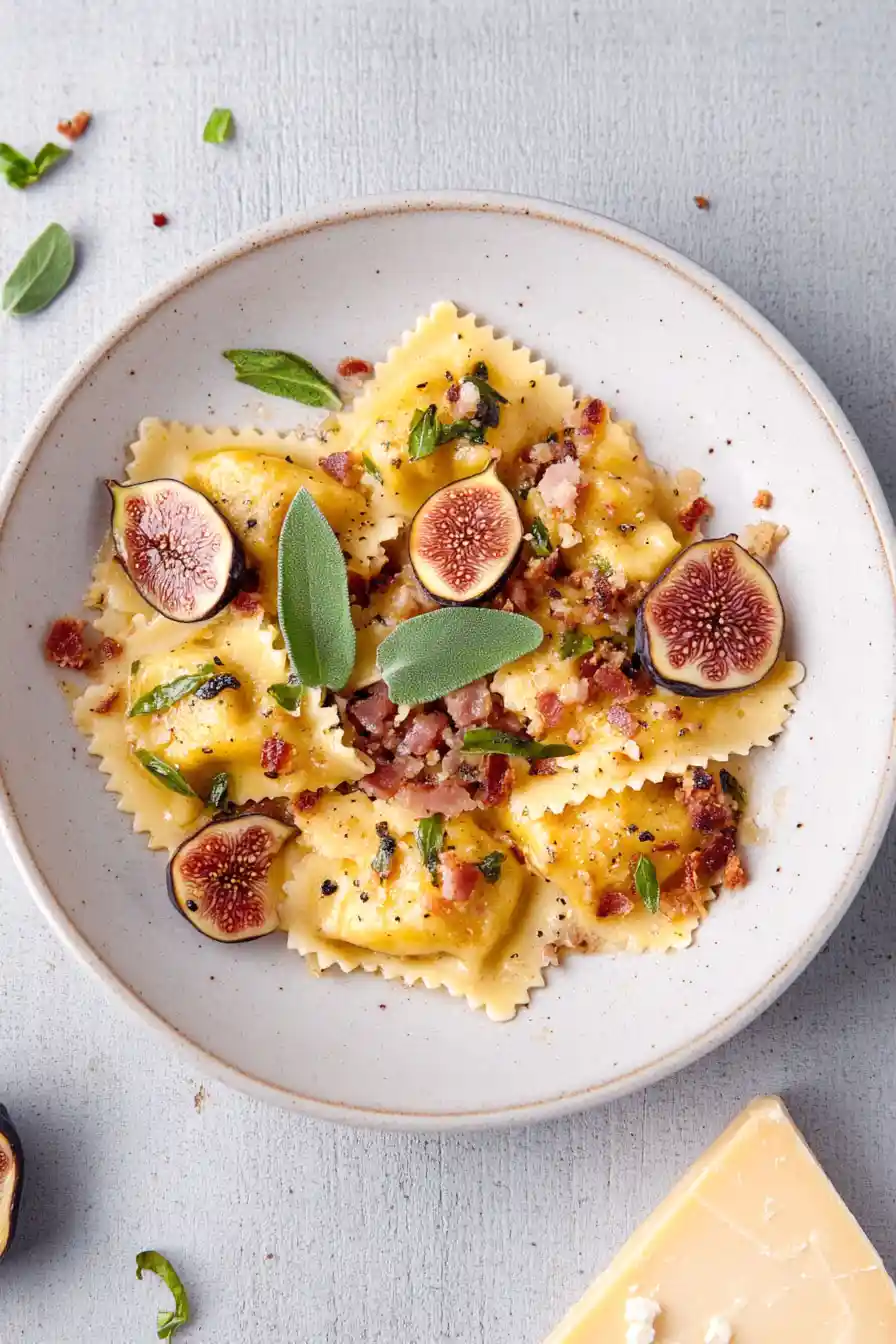 Easy Butternut Squash and Goat Cheese Ravioli