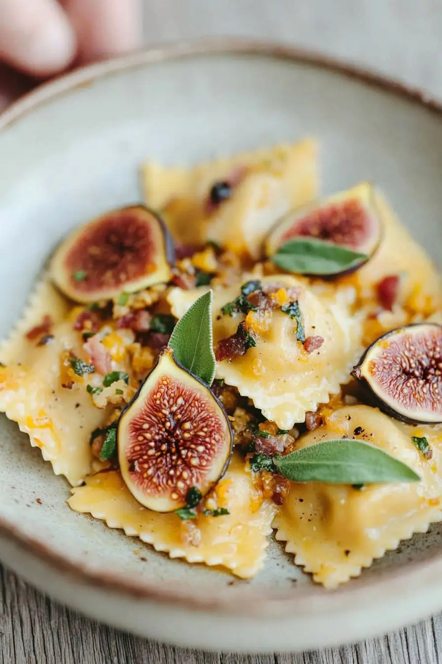 Easy Butternut Squash and Goat Cheese Ravioli