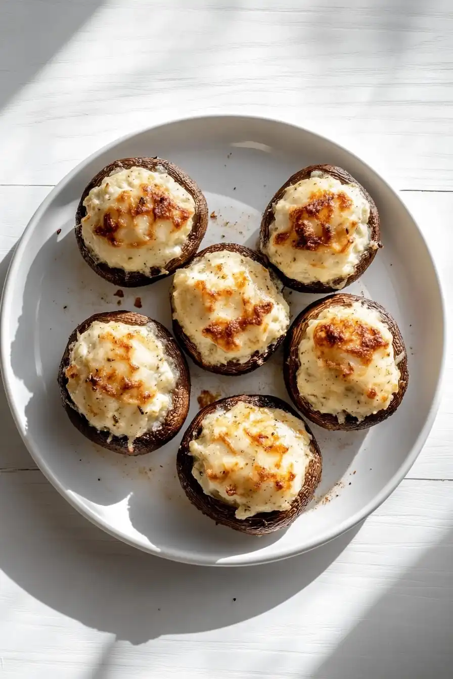 Flavorful Ricotta Cheese Stuffed Mushrooms