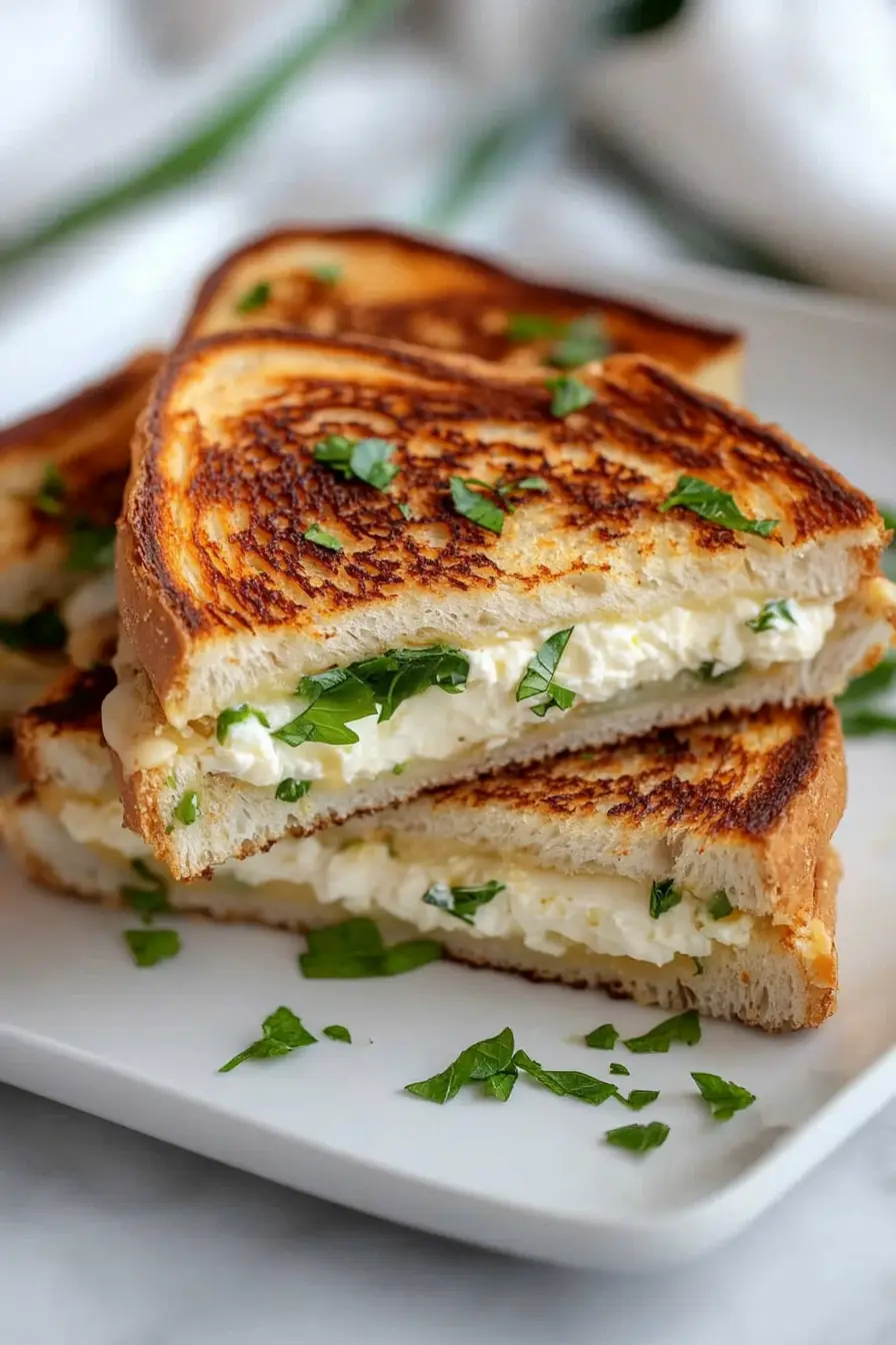 Easy Ricotta Grilled Cheese Sandwiches