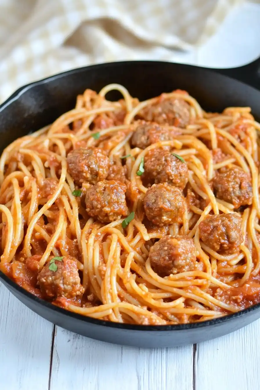 Tasty Keto Low Carb Spaghetti and Meatballs